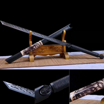 The Jaguchi To Koda Handmade Ninjato Spring Steel-Romance of Men